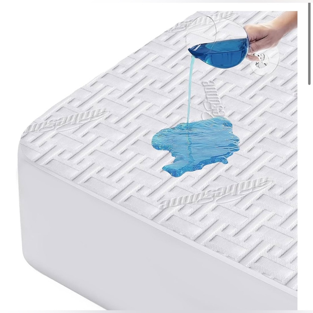 NEW Non-Slip Mattress Protector 8''-21'' Deep 100% Waterproof Air Fabric Twin